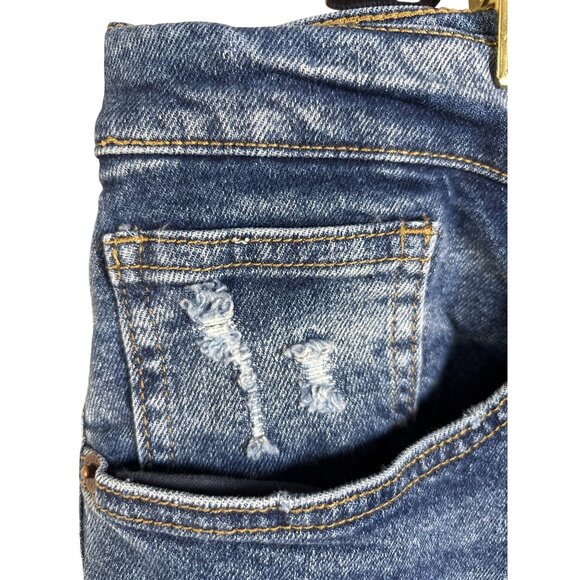 Oliver Logan Mens Jeans 34 X 32 Vintage Worn Med Wash Button Fly Straight Leg - Picture 5 of 12